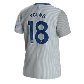 Everton Ashley Young #18 Tredje trøje 2023-24 Kort ærmer